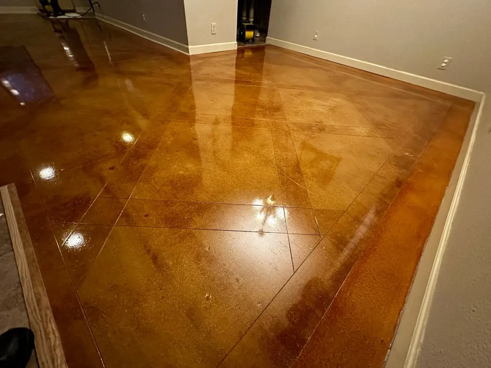 Polished concrete floor restored by The Floor Doctor